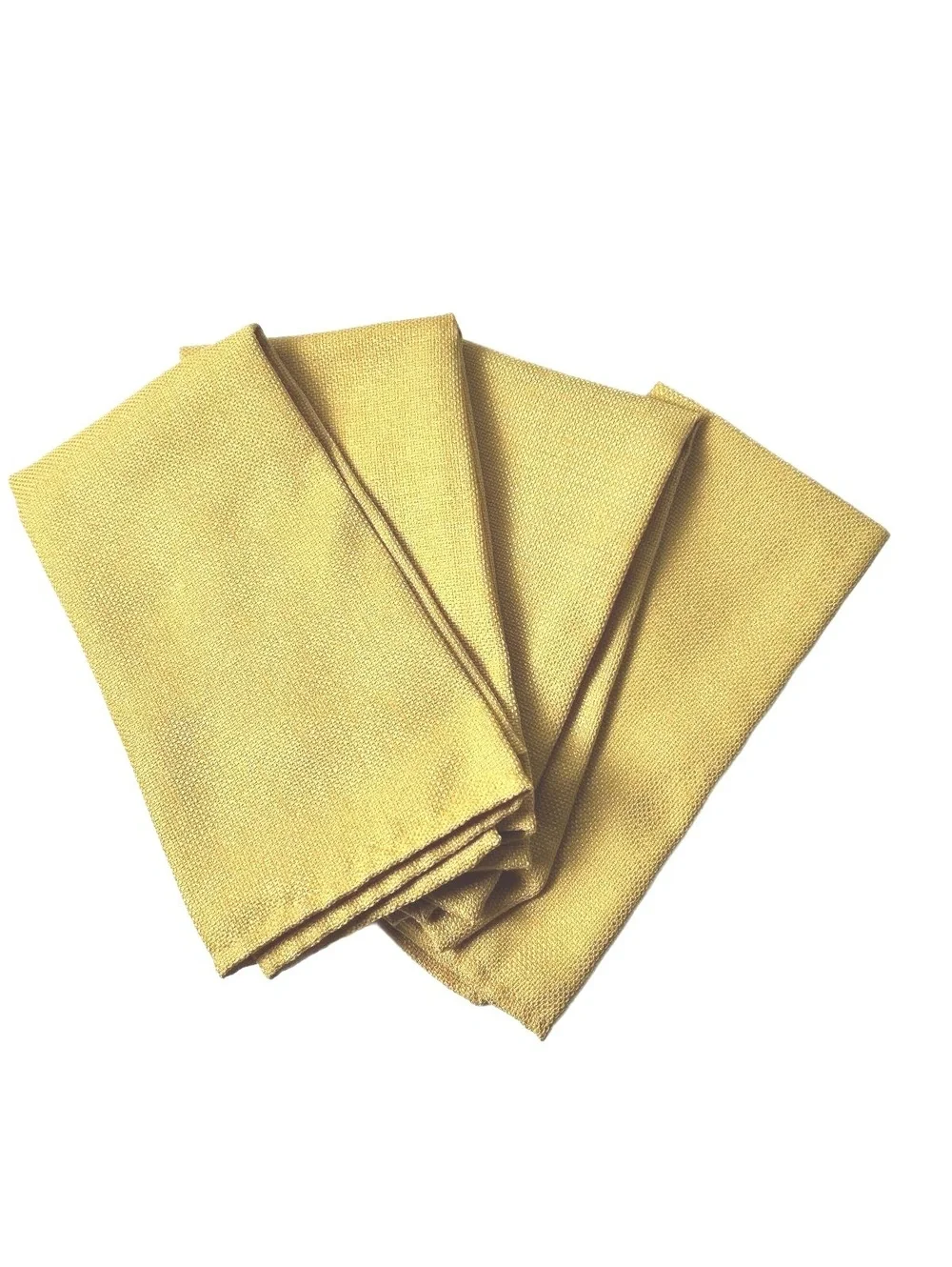 Set of 4 Yellow Goldenrod Napkins - Soft and Durable